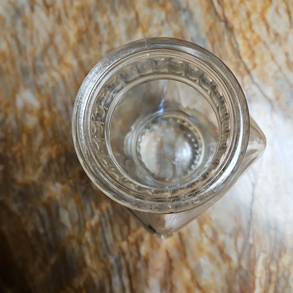 Vintage Clear Glass Decorative Flower Vase